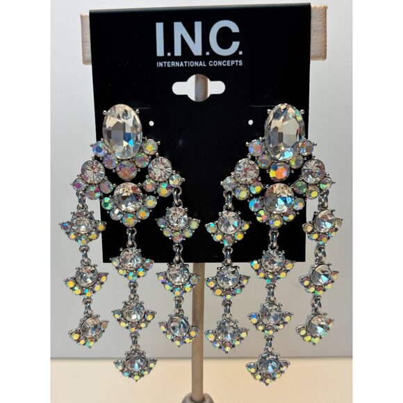 Sparkling Chandelier Earrings by INC – Holiday Showstoppers! 💎✨🎄 - Picture 2 of 5
